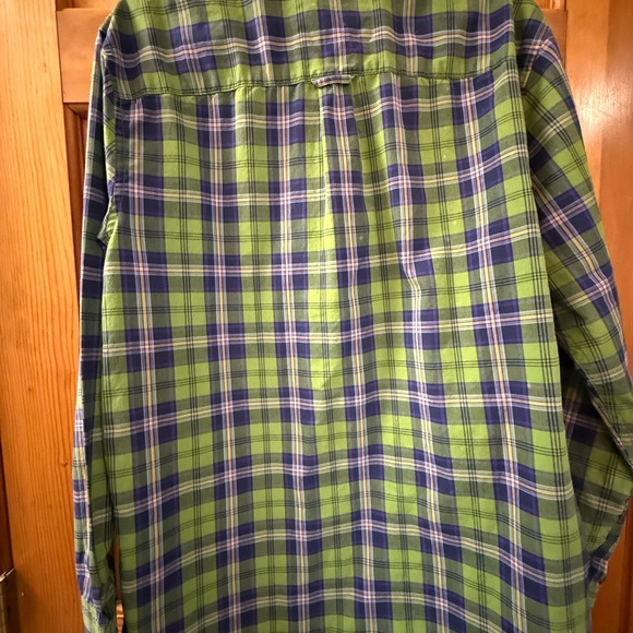 Saddlebred Green and Blue Plaid Button Down Shirt Men’s M - Picture 5 of 10
